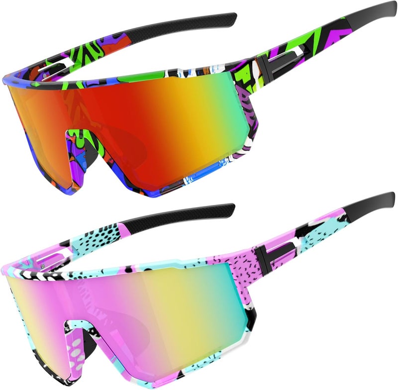 Derowern Youth Baseball Sunglasses, Kids Polarized Sports Sunglasses,UV400 Protection Glasses for Boys Girls Softball Cycling - Image 1